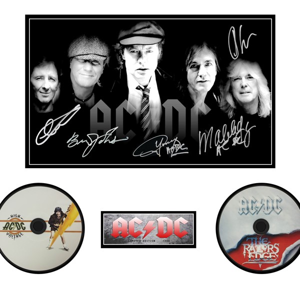 acdc signed memorabilia