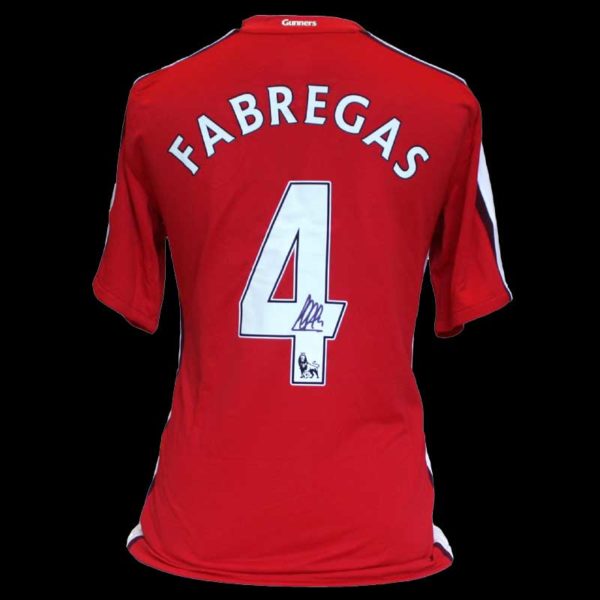 Fabregas signed and framed Arsenal Shirt