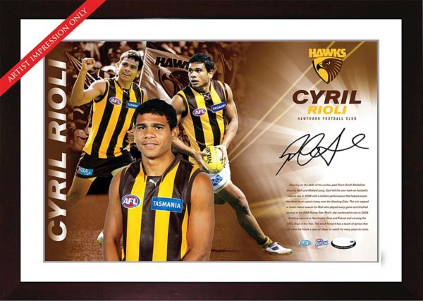 Cyril Rioli signed 2010 Hawthorn Starshot