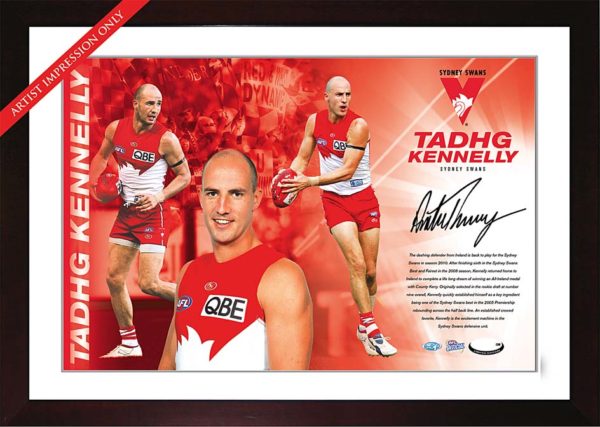 Tadhg Kennelly signed 2010 Sydney Swans Starshot