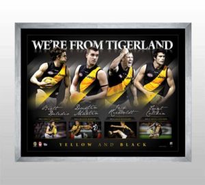 We're from Tigerland framed lithograph - personally signed by the Tigers superstars